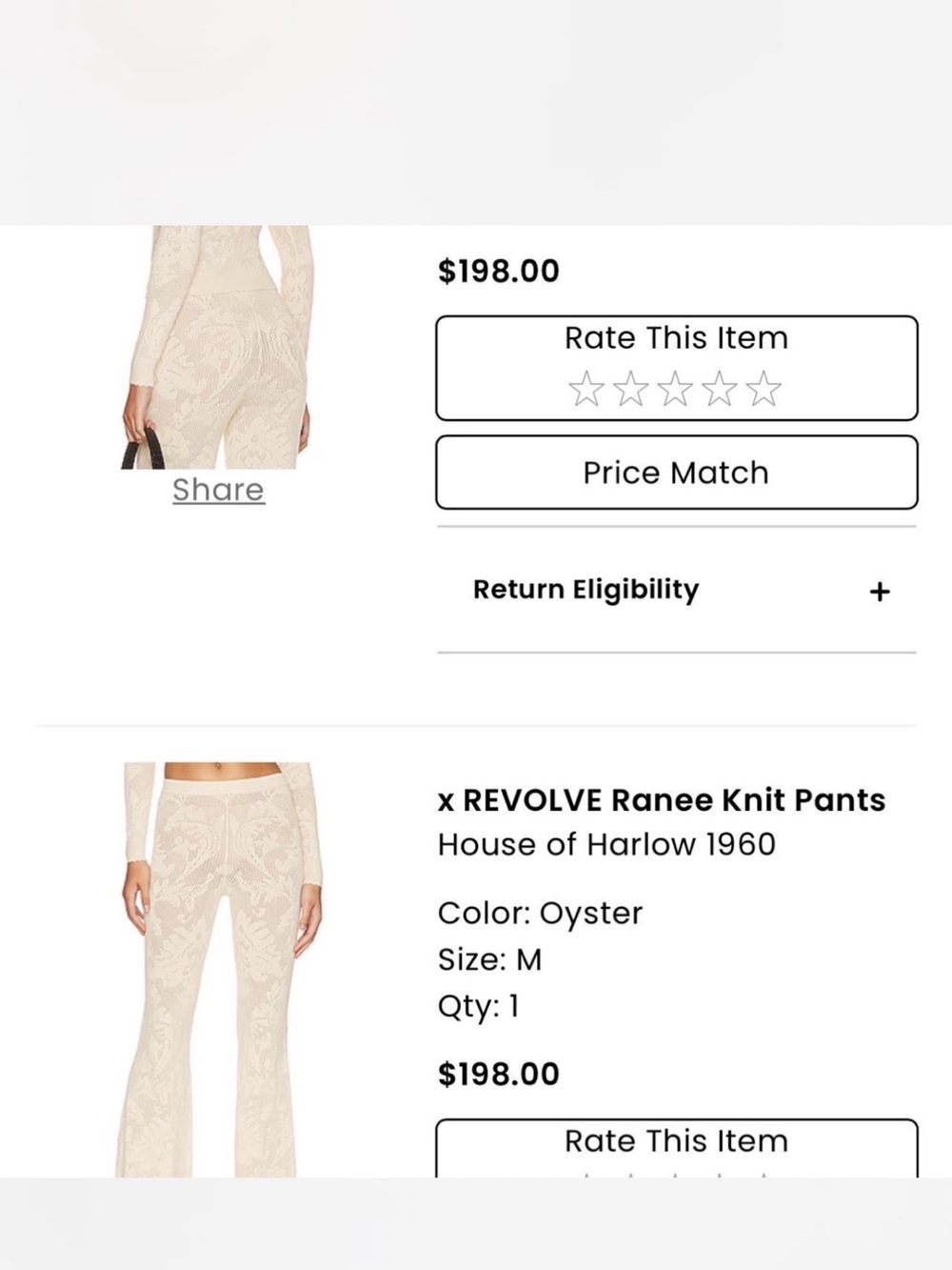 REVOLVE Ranee Knit Pants in Oyster Neutral